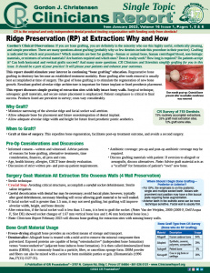 Ridge Preservation 0123 ST