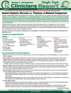 Implants Titanium vs Zirconia 0723 ST
