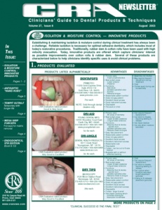 CRA Newsletter August 2003, Volume 27 Issue 8 - 200308 - Dental Reports