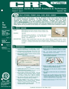 CRA Newsletter September 2003, Volume 27 Issue 9 - 200309